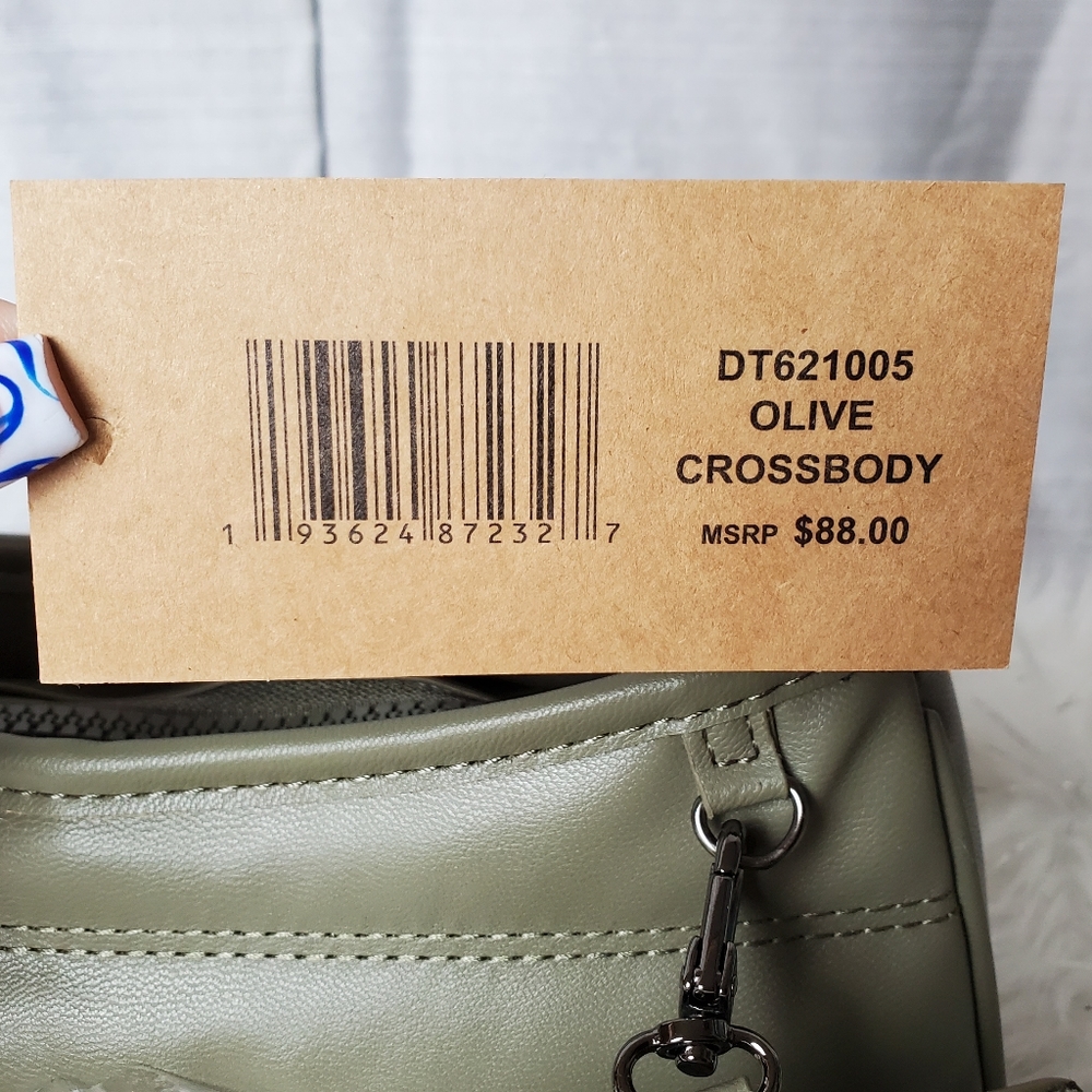 STEVE MADDEN olive green quilted bzoia handbag/ crossbody bag - Picture 10 of 10